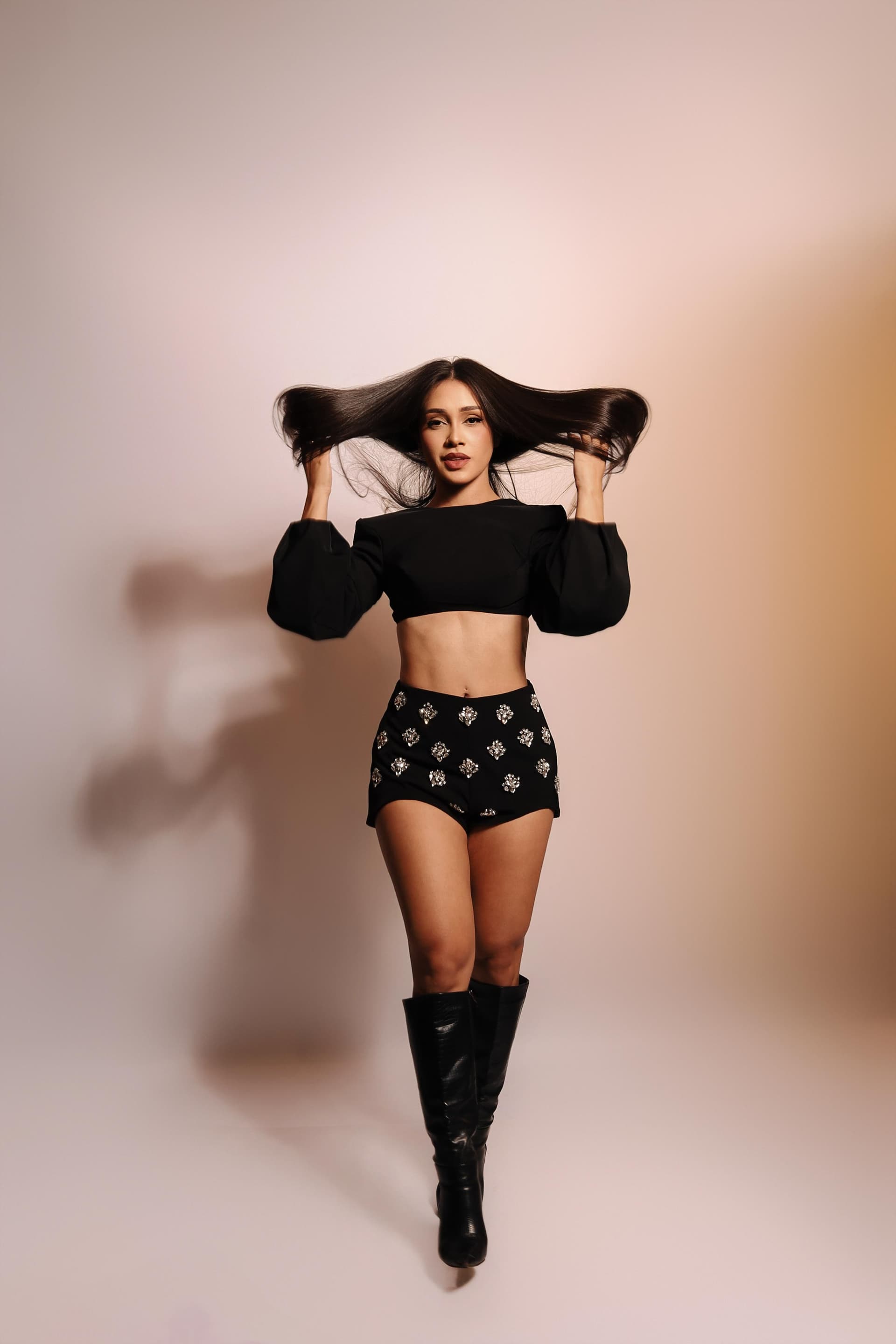 Elegant fashion model